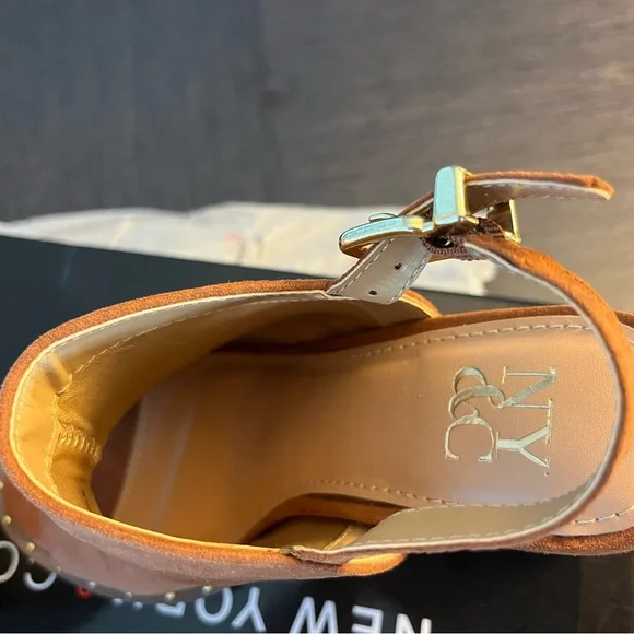 NY&C Sling Back Peep Toe Boot Brand New in Box Never Worn - Picture 7 of 10